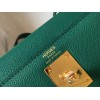Hermes Kelly 32cm Sellier Bag in Malachite Epsom Calfskin GHW