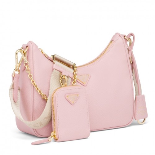 Prada Re-Edition 2005 Shoulder Bag In Pink Saffiano Leather Prada Re-Edition 2005 Shoulder Bag In Pink Saffiano Leather