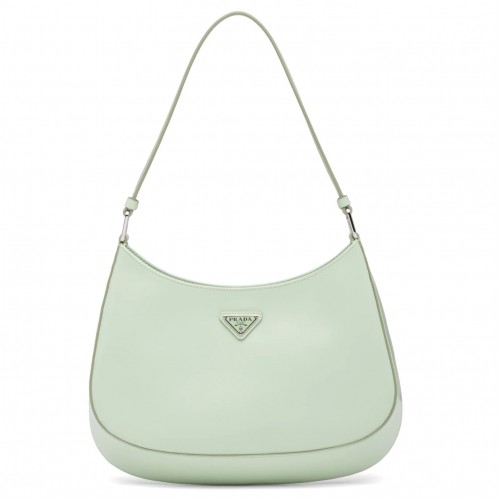 Prada Cleo Small Bag In Aqua Brushed Leather Prada Cleo Small Bag In Aqua Brushed Leather