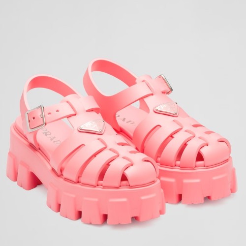 Prada Foam Sandals in Pink Rubber Prada Foam Sandals in Pink Rubber