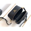 Prada Mini Vanity Bag in Black Grained Leather
