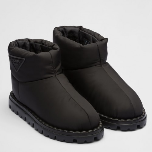 Prada Booties in Black Nylon Fabric Prada Booties in Black Nylon Fabric