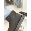 Prada Booties in Black Nylon Fabric