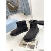 Prada Booties in Black Nylon Fabric