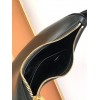 Prada Arque Shoulder Bag in Black Leather