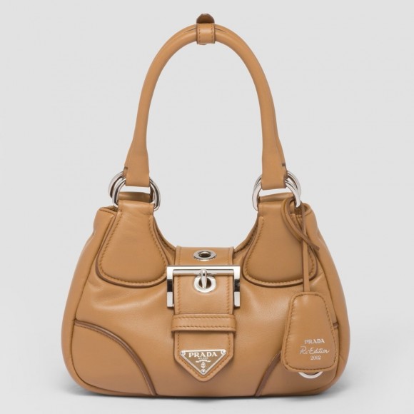 Prada Moon Bag in Caramel Padded Nappa Leather Prada Moon Bag in Caramel Padded Nappa Leather