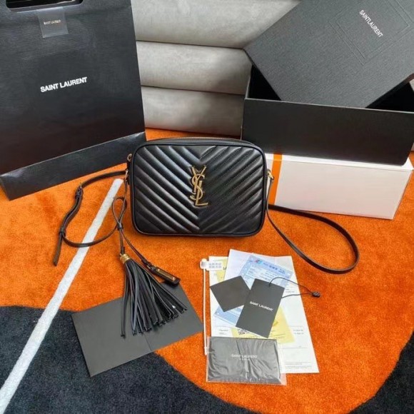 Saint Laurent Lou Camera Bag In Black Quilted Leather Saint Laurent Lou Camera Bag In Black Quilted Leather