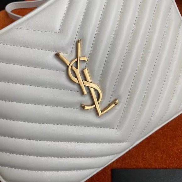 Saint Laurent Lou Camera Bag In White Quilted Leather Saint Laurent Lou Camera Bag In White Quilted Leather