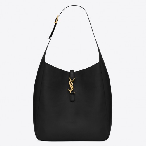 Saint Laurent Le 5 À 7 Soft Large Shoulder Bag in Black Leather Saint Laurent Le 5 À 7 Soft Large Shoulder Bag in Black Leather
