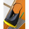 Saint Laurent Le 5 À 7 Soft Large Shoulder Bag in Black Leather