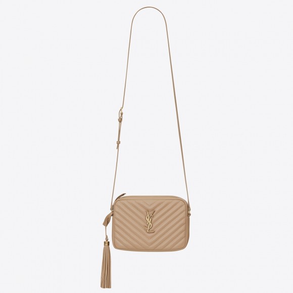 Saint Laurent Lou Camera Bag In Beige Quilted Leather Saint Laurent Lou Camera Bag In Beige Quilted Leather
