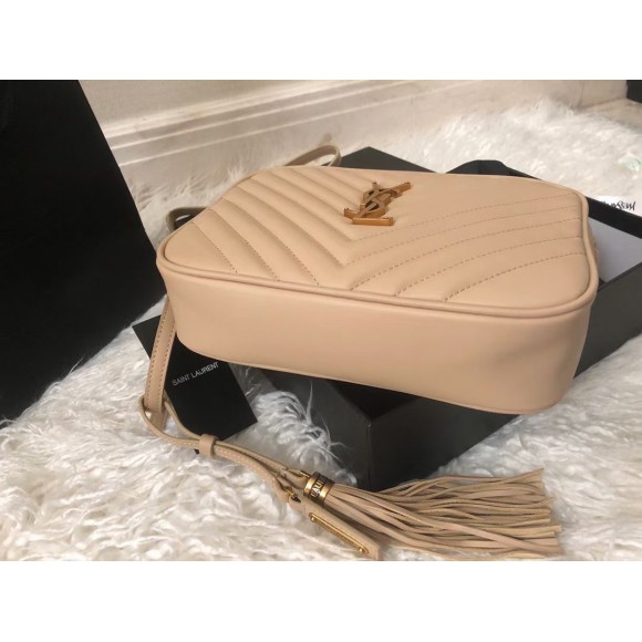Saint Laurent Lou Camera Bag In Beige Quilted Leather Saint Laurent Lou Camera Bag In Beige Quilted Leather