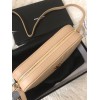 Saint Laurent Lou Camera Bag In Beige Quilted Leather