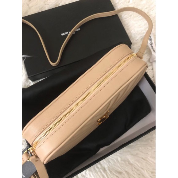 Saint Laurent Lou Camera Bag In Beige Quilted Leather Saint Laurent Lou Camera Bag In Beige Quilted Leather