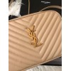 Saint Laurent Lou Camera Bag In Beige Quilted Leather