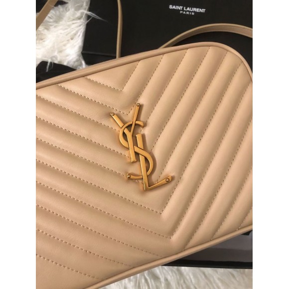 Saint Laurent Lou Camera Bag In Beige Quilted Leather Saint Laurent Lou Camera Bag In Beige Quilted Leather
